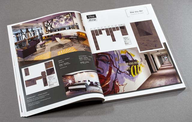 Designbücher und Broschüren