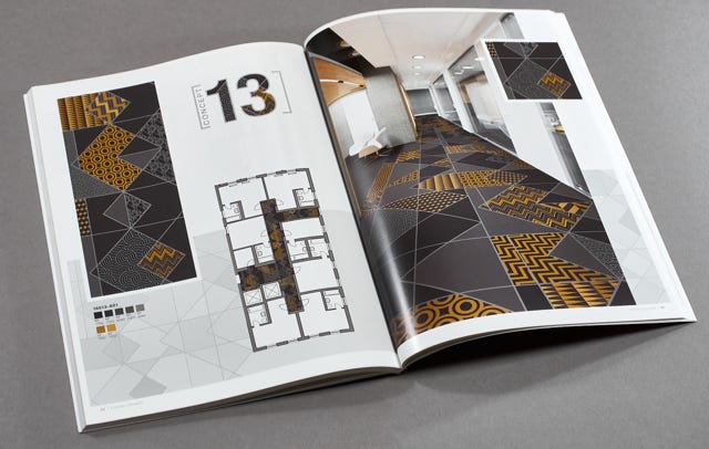 Designbücher und Broschüren