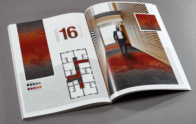 Designbücher und Broschüren