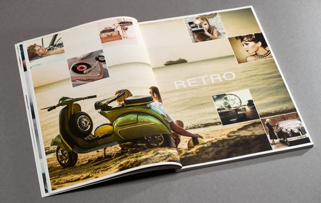 Designbücher und Broschüren