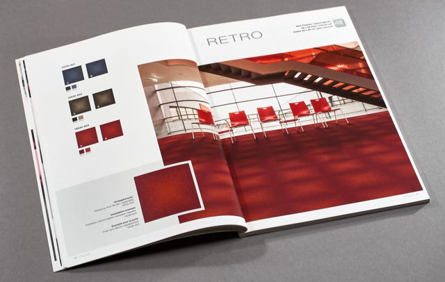 Designbücher und Broschüren