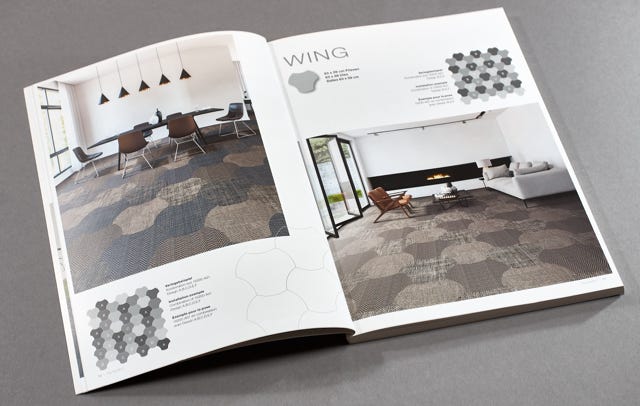 Designbücher und Broschüren