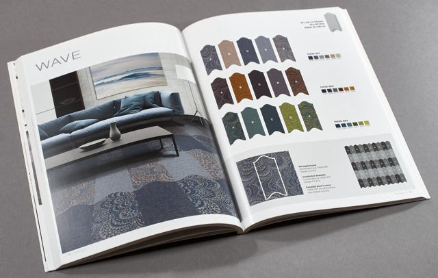 Designbücher und Broschüren