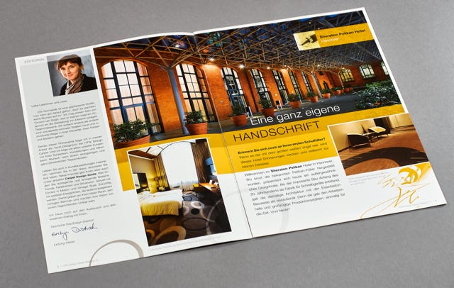 Designbücher und Broschüren