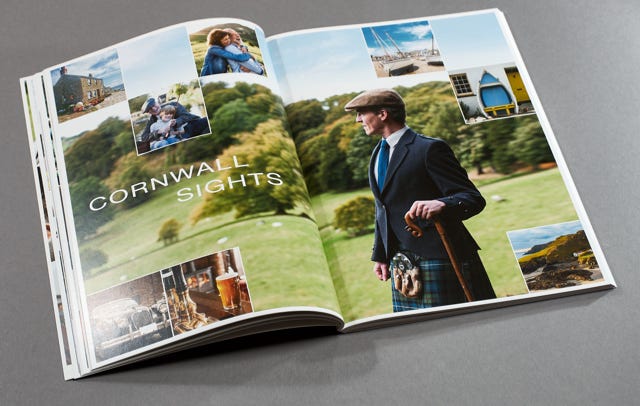 Designbücher und Broschüren