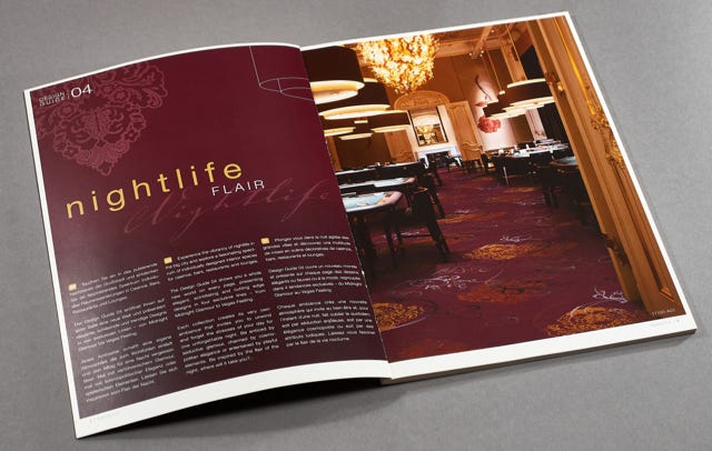 Designbücher und Broschüren