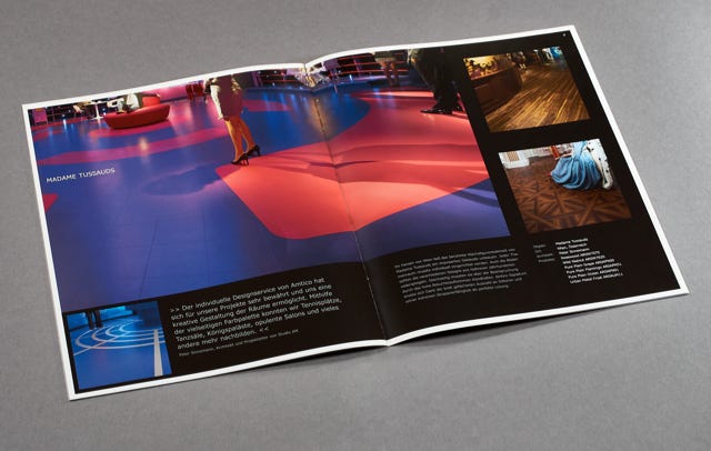 Designbücher und Broschüren