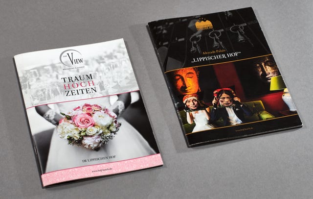 Designbücher und Broschüren