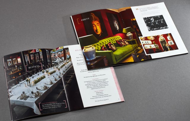 Designbücher und Broschüren
