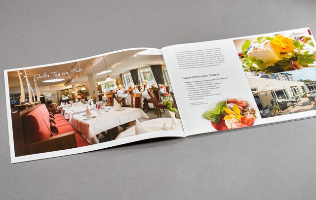 Designbücher und Broschüren für Gastronomie