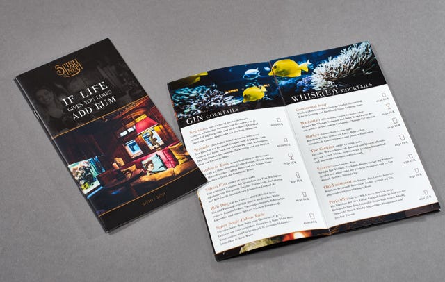 Designbücher und Broschüren für Gastronomie