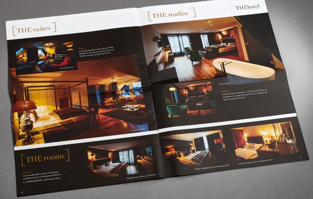 Designbücher und Broschüren für Gastronomie